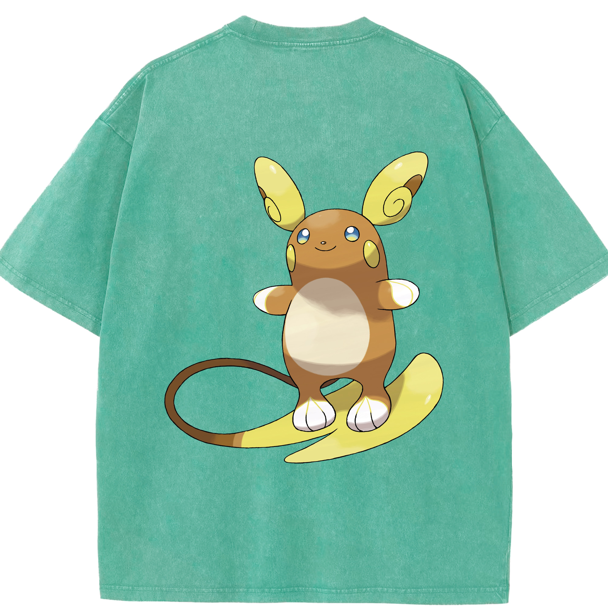 （画像用） ポケットモンスター Pokémon 綿100% ヴィンテージ風 半袖Tシャツ（背面プリント）